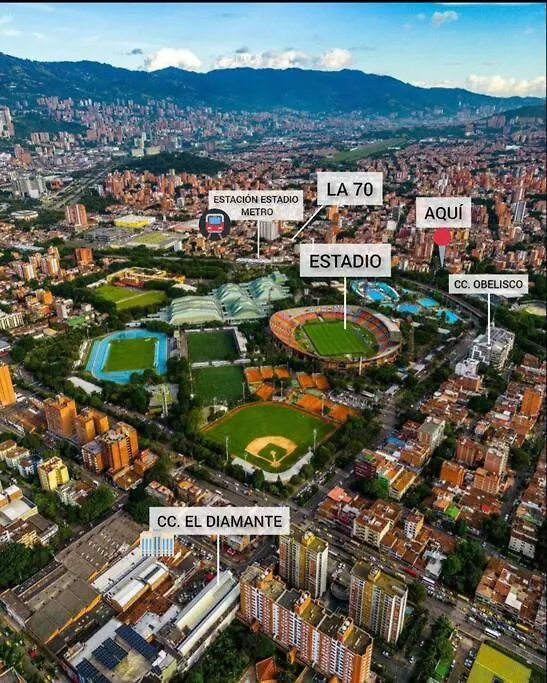 Elegante Apto Laureles Estadio Medellin 0*,